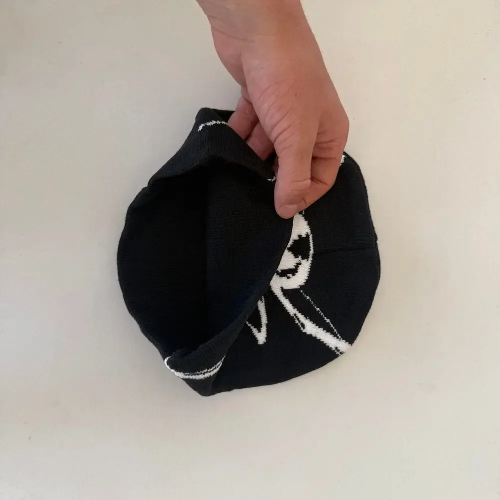 2000s grunge gothic punk black and white beanie - Picture 8 of 8